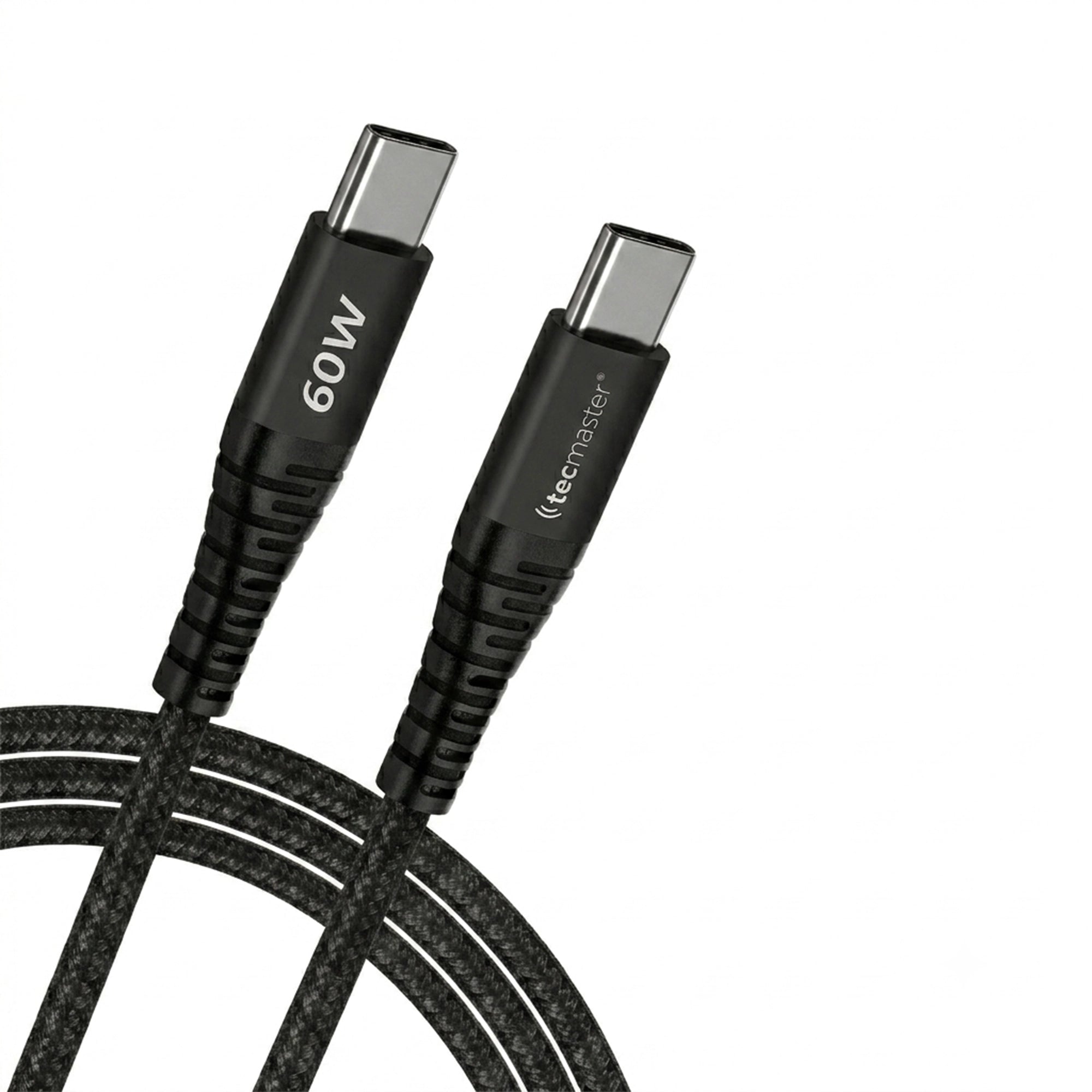 Cable USB-C a USB-C Tecmaster 60W Carga Rápida 2,5 m