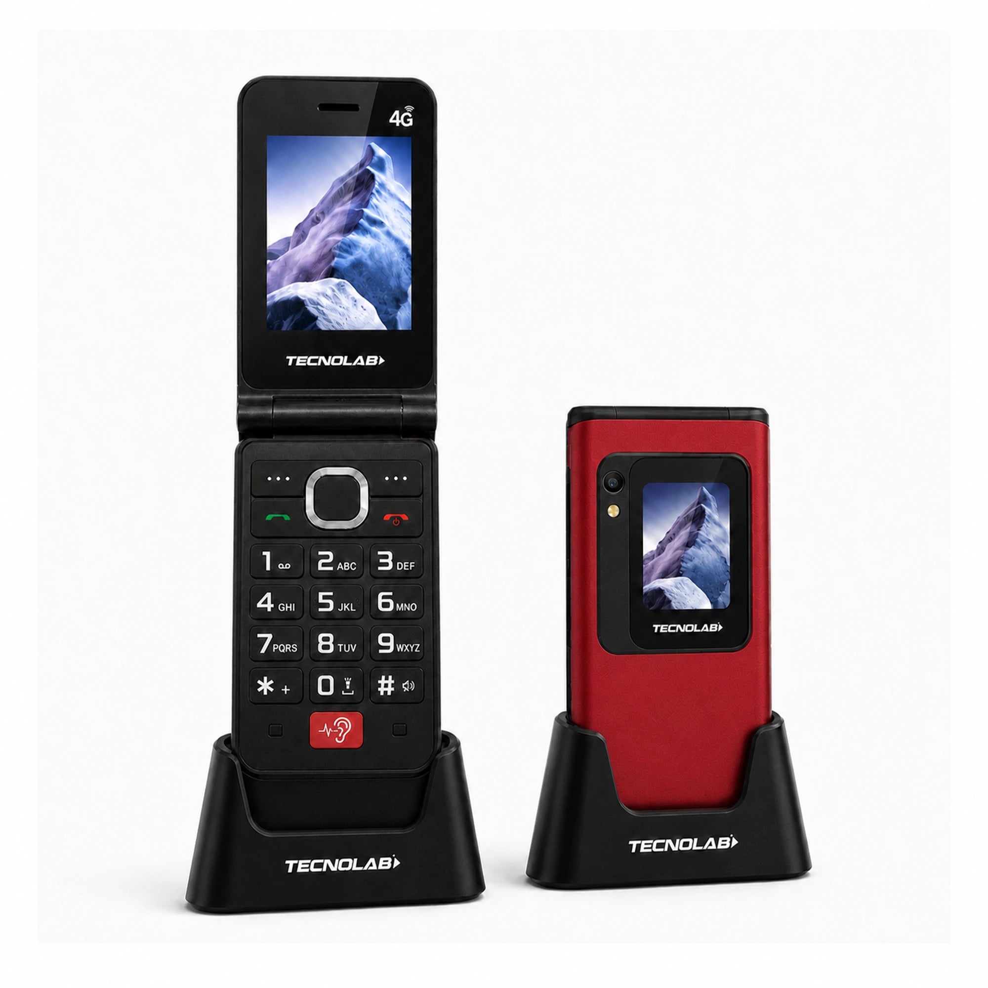 Senior Phone Tecnolab 4G Rojo