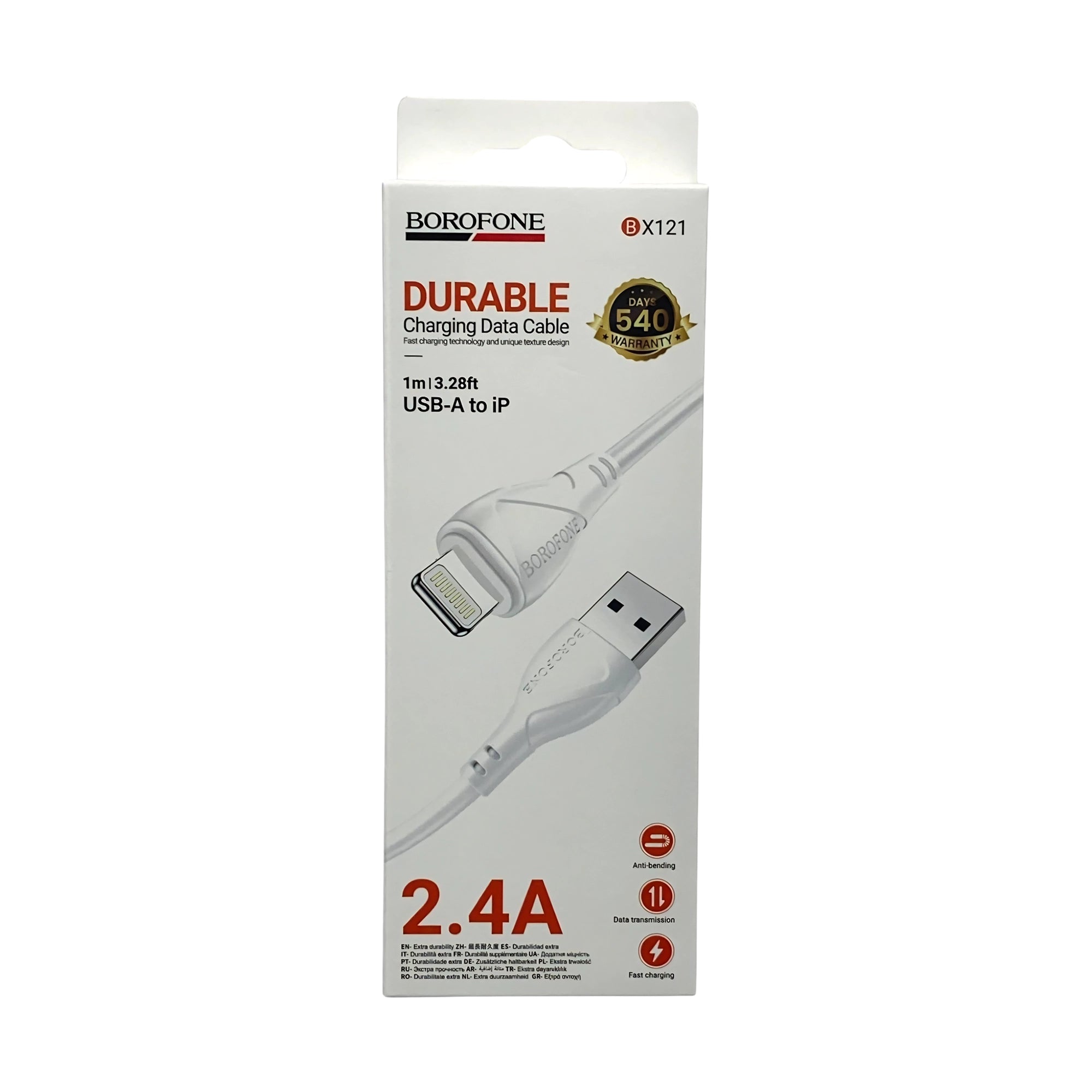 Cable USB-A a Lightning Borofone BX121 1M