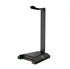 Soporte de Audífonos Reptilex RX0044 RGB USB 3.5 mm (Negro)