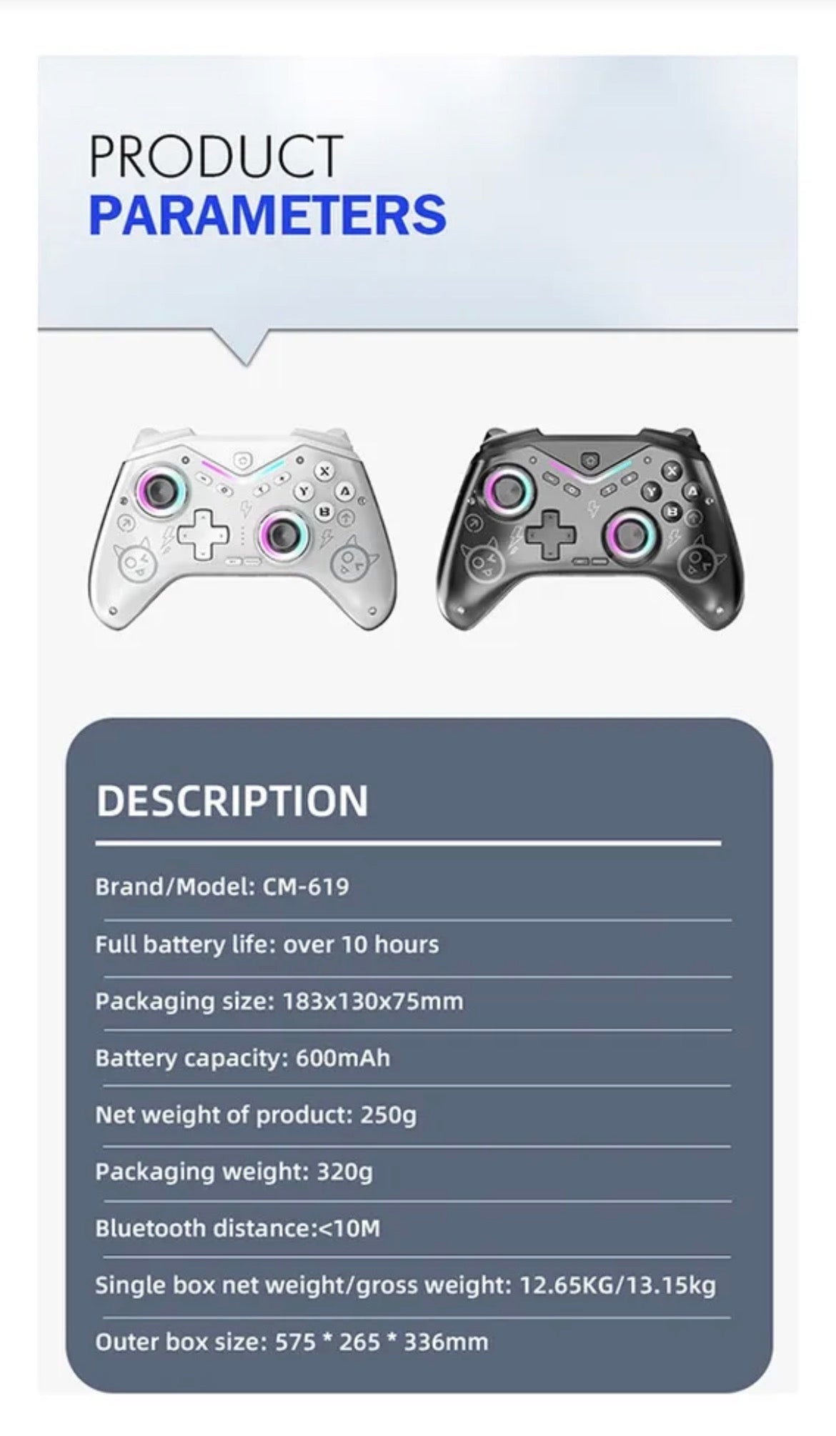 Gamepad Pro Wireless Compatible con Switch, PC y más