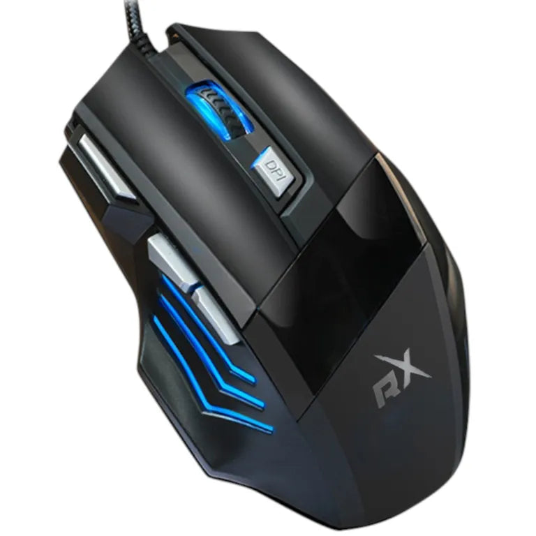 Mouse Gamer Ergonómico Reptilex RX-0047 RGB – 7 Botones