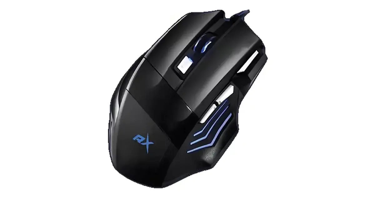 Mouse Gamer Ergonómico Reptilex RX-0047 RGB – 7 Botones