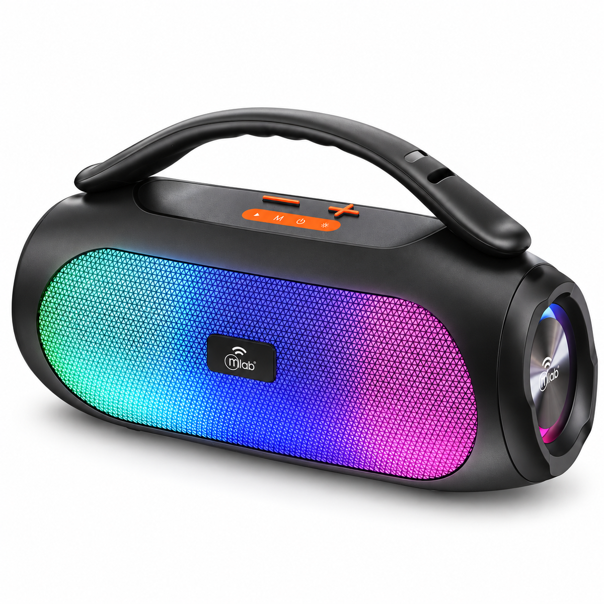 Parlante Bluetooth Mlab Power Sound Bass 30W RGB IPX6 – Negro