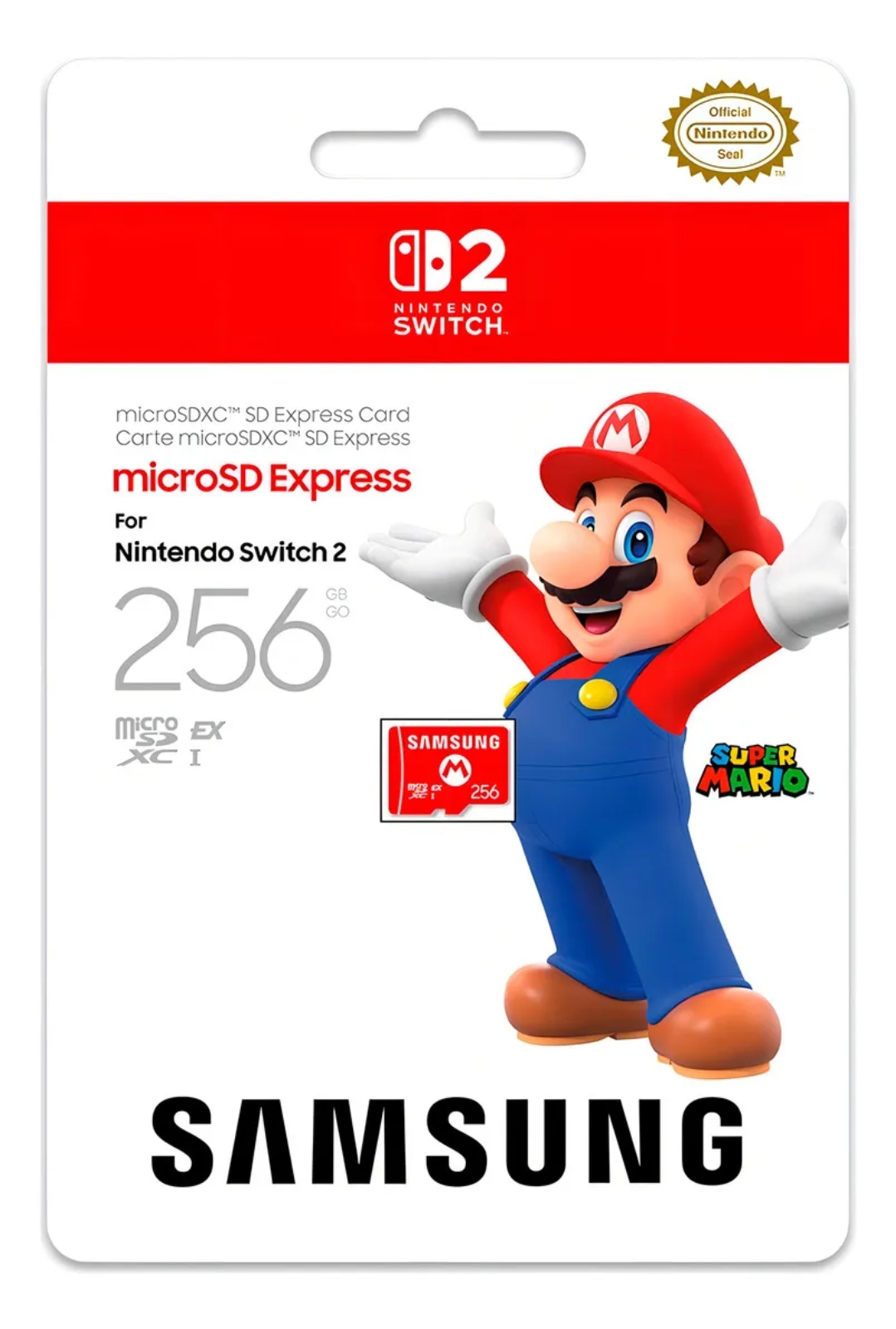 Tarjeta microSD Express Samsung 256GB para Nintendo Switch 2