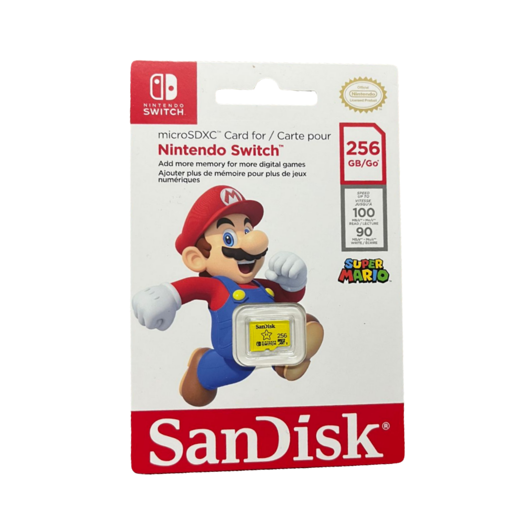 Memoria Nintendo Switch - MicroSDXC SanDisk de 256 GB