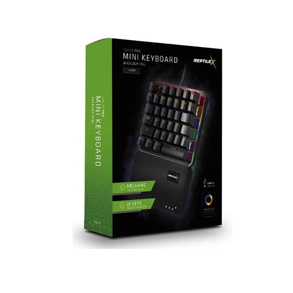 Teclado Mecánico Reptilex RX0015 con Retroiluminación – Para una Mano